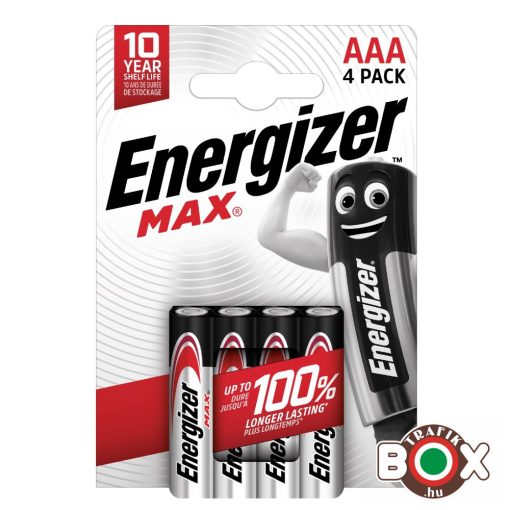 ENERGIZER MAX B4 AAA mikro E92 4 db