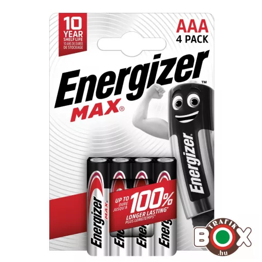 ENERGIZER MAX B4 AAA mikro E92 4 db