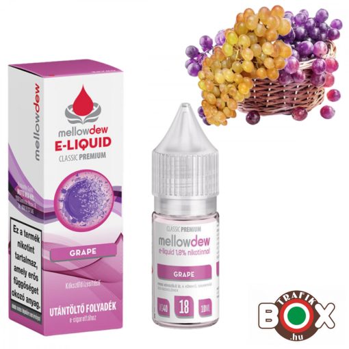 Mellow Dew 10 ml Premium e-liquid 00mg - GRAPE