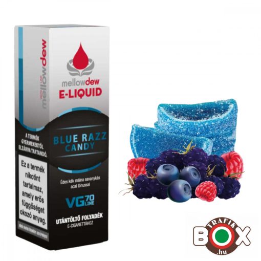 Mellow Dew 10 ml VG70 e-liquid 00mg - BLUE RAZZ CANDY