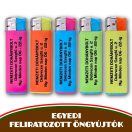 EGYEDI feliratozott öngyújtók