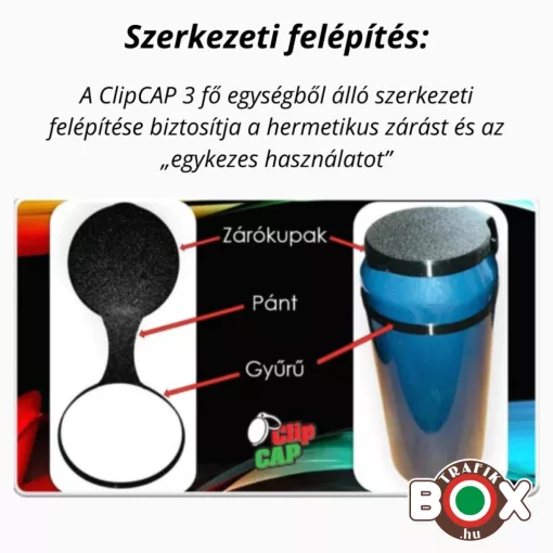ClipCAP - aromazáró refill kupak csomag aludobozra