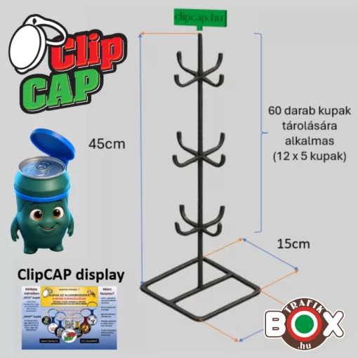 ClipCAP - aromazáró kupak csomag aludobozra + Display