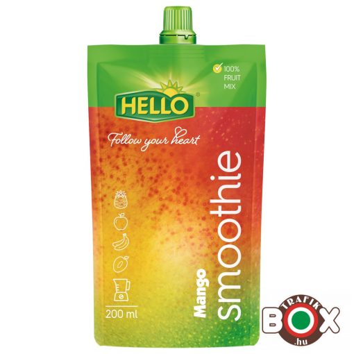 Hello Smoothie Mango 100% gyümölcsturmix 200 ml