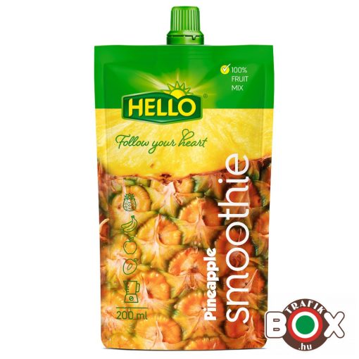 Hello Smoothie Ananász 100% gyümölcsturmix 200 ml