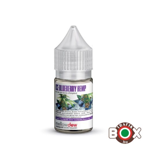Mellow Dew Vízipipa kő ízesítő folyadék - 30 ml - Ice Blueberry Hemp