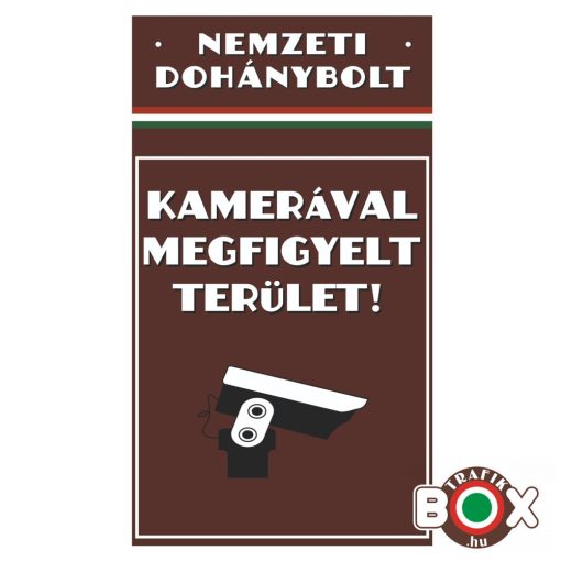 Kamerával megfigyelt terület matrica