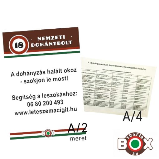 ND Kötelező fogyasztóvédelmi plakátcsomag