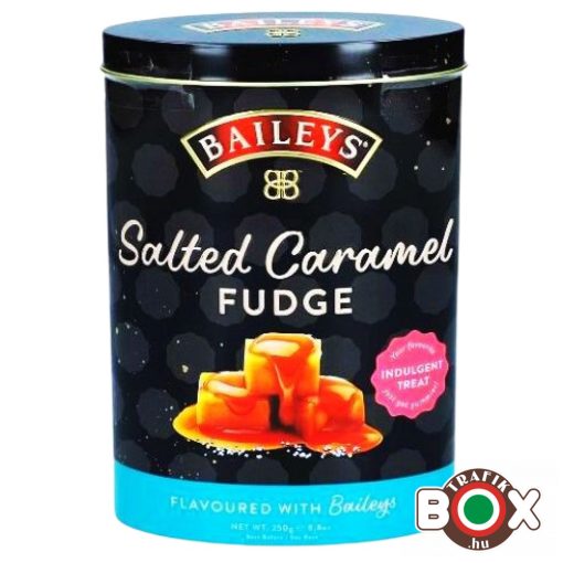 Gardiners Baileys ír krémlikőrös fudge - Tengeri sós karamella fémdobozban 250gr