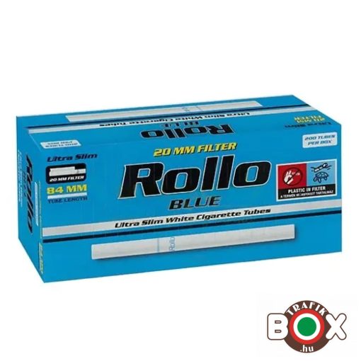 ROLLO Blue ultra Slim CIGARETTAHÜVELY (200 db-os)