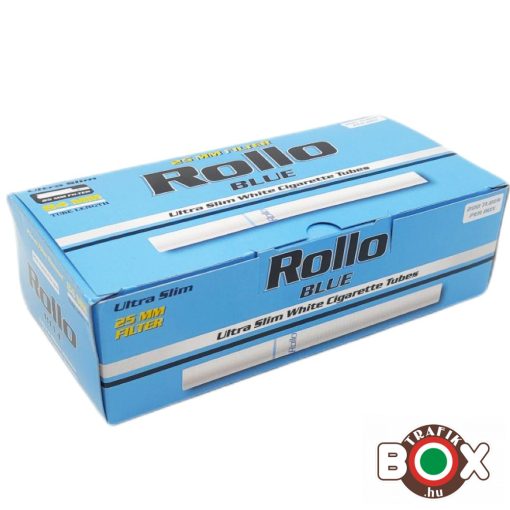 ROLLO Blue ultra Slim LONG FILTER Cigarettahüvely (200 db-os)