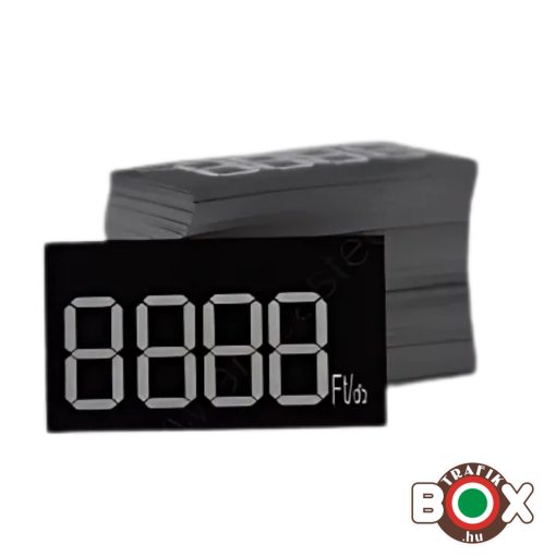 Papír digitális árcimke fekete 50x28 mm