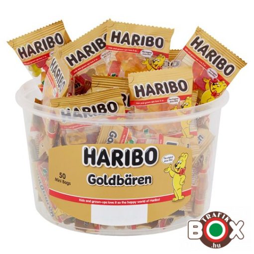 HARIBO Goldbaren Minis Gumicukor 50x10g kördobozban