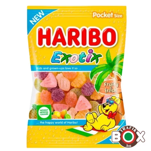 HARIBO Exotix gyümölcsízű gumicukor 80 g