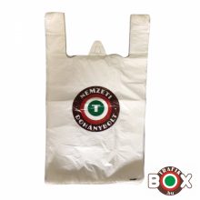 Ingvállas Táska Fehér Nemzeti Dohánybolt felirattal (30×52cm, 7 kg-os)  500db