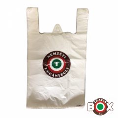   Ingvállas Táska Fehér Nemzeti Dohánybolt felirattal (30×52cm, 7 kg-os)  500db