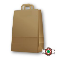 Papírtáska szalagfüles 80g-os natúr (26x16x35 cm) 