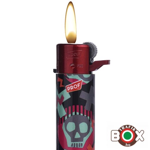 ÖNGYÚJTÓ Tűzköves PROF RED Prémium Színes Koponya 40009904