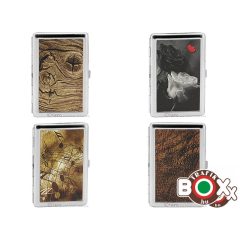 Cigarettatárca Fém Meex 14 szálas Vegyes Mintás 40097