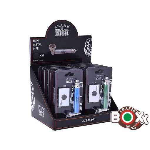 Fémpipa Champ  bliszterezett (pipa 8,5cm+filter) 40506011