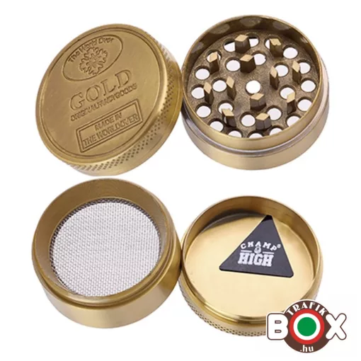 Dohányőrlő Champ Gold 4 részes 40 mm 40506069