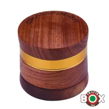 Dohányőrlő CHAMP Fém 4 részes 6 cm Rózsafa, Gyémánt fogakkal 40506104