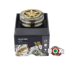 Dohányőrlő CHAMP Fém Strassz Cannabis 4 részes 5 cm 40506117