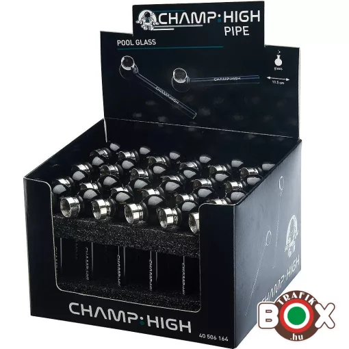 Üvegpipa CHAMP High Fekete 12 cm 40506164