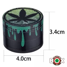 Dohányőrlő Champ Cannabis, lefolyt festék 4 részes 40 mm 40506180
