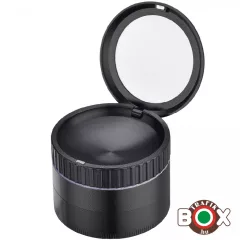   Dohányőrlő Champ Fekete Nagyító tetejű tartóval 4 részes 50 mm 40506183