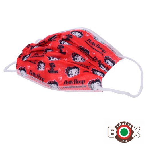 10 db-os Betty Boop Gyerek Egészségügyi arc maszk CHAMP 3 rétegű