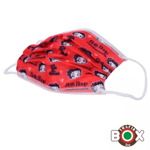 10 db-os Betty Boop Gyerek Egészségügyi arc maszk CHAMP 3 rétegű