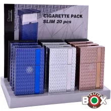 Cigarettatartó CHAMP Click Box SLIM Metál 40590388