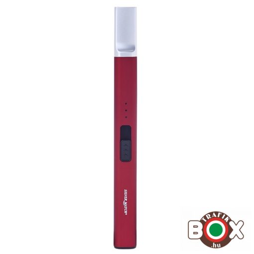 Tűzhelygyújtó Silver Match Fém Trendy USB-röl tölthető Egy íves Piros 40674235