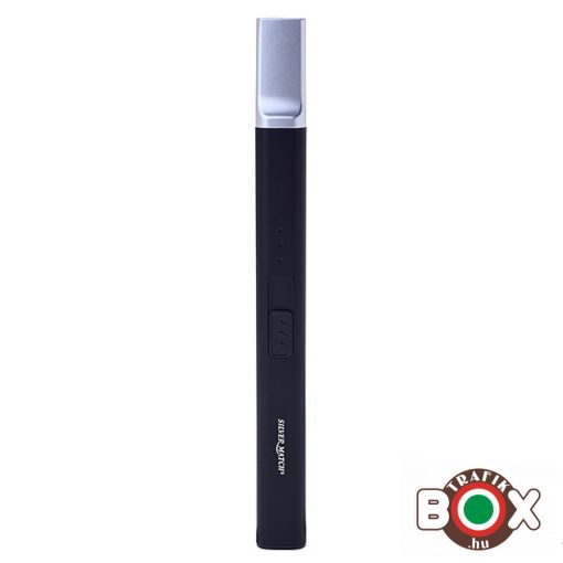 Tűzhelygyújtó Silver Match Fém Trendy USB-röl tölthető Egy íves Fekete 40674236