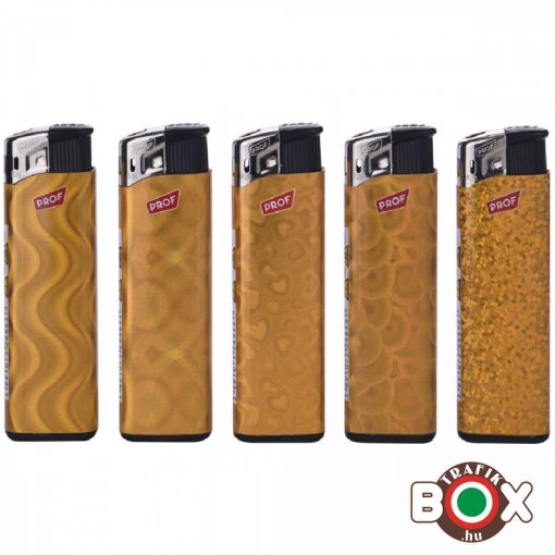 Öngyújtó Prof elektromos Arany szivárvány hologram 40804636