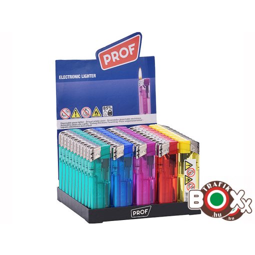 Feliratozott Öngyújtó PROF elektromos Átlátszó 42804471-F