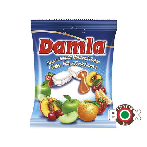 Damla gyümölcs ízű töltött puhakar. mix 90g