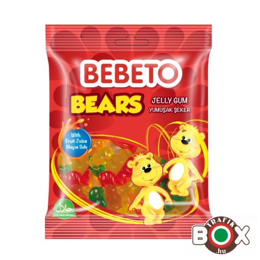 Bebeto Gumicukor Funny Bears 80g ( vegyes gyümölcs ízű )
