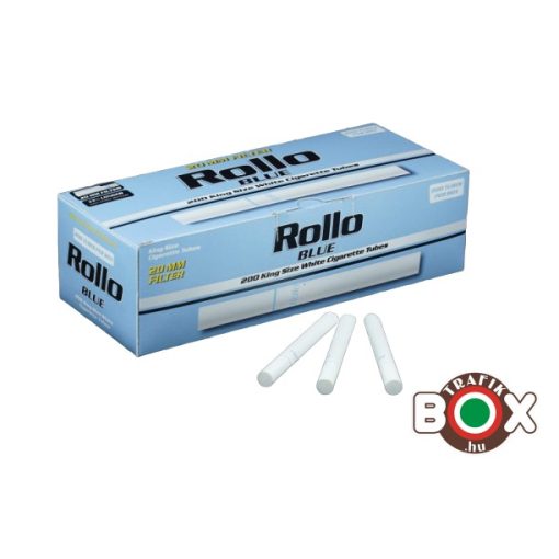 ROLLO Blue KS White CIGARETTAHÜVELY (200 db-os)