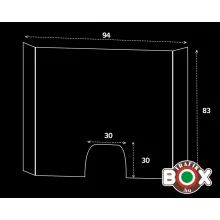 Leheletfogó 30*30-as átadónyílással, 94x83-as