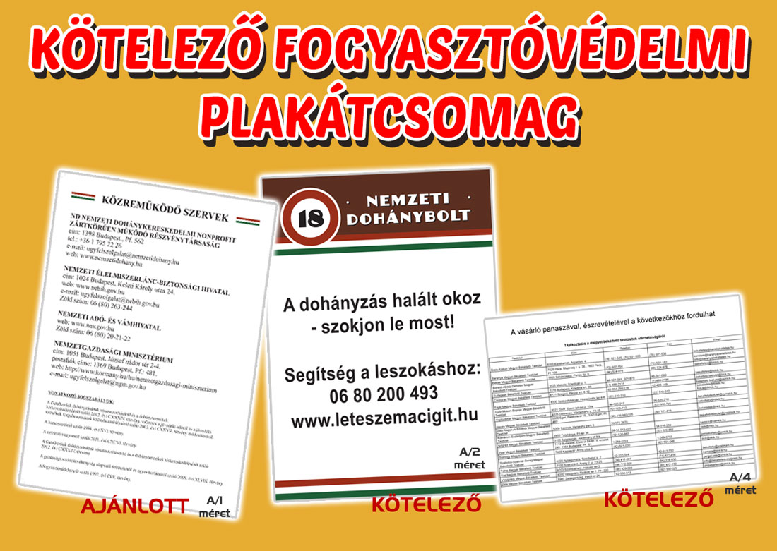 Kötelező elemek
